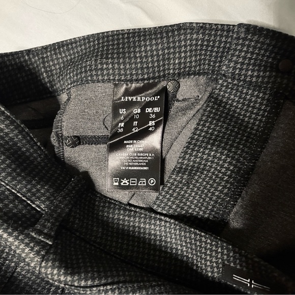 Liverpool Black Patterned Straight Leg Jeans - Picture 7 of 11